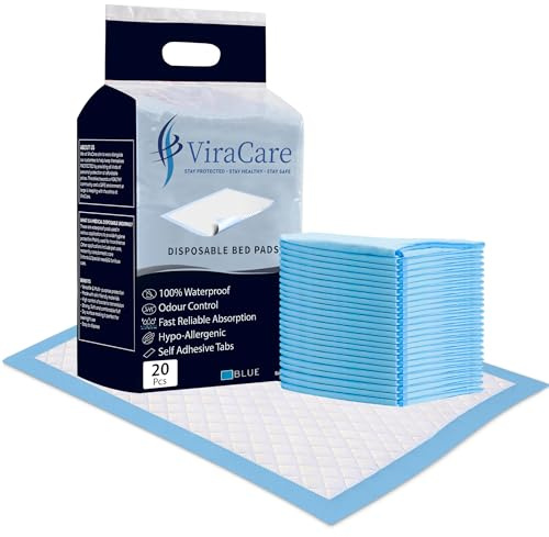 40 x Disposable Incontinence Bed Pads, 60x90cm, Bed Protectors | Absorbent, Incontinence Bed Sheets, Bed Mats, Maternity Use, 2 Packs of 20