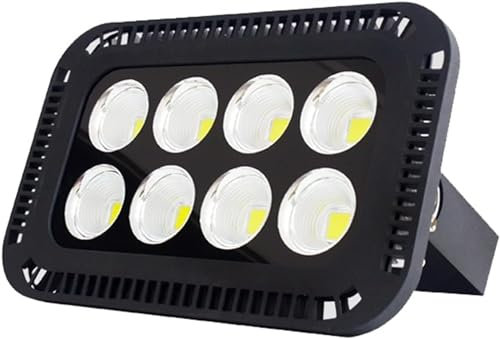 Spot d'éclairage d'extérieur à LED 400 W, lumières de sécurité à lentille, étanche IP66 et transmission de lumière élevée, lumière blanche, projecteur de travail à LED for entrepôt, jardin, toit