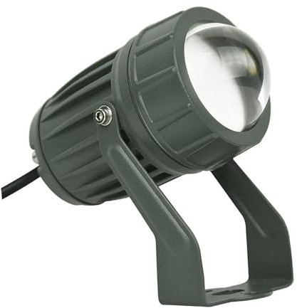 Generico Faretto a Rotazione - Fascio Luminoso a LED, Proiettore a Fascio Stretto per Esterni da 10 W, Faretto a Pavimento a LED, Luci di inondazione per pareti Esterne per edifici Esterni