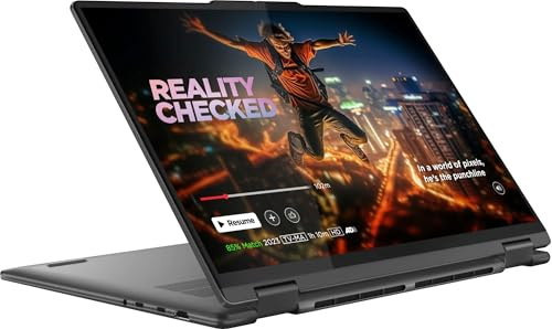 Lenovo Yoga 2-in-1 Personal Laptop, 16 WUXGA Touchscreen, Intel Ultra 5 125U 12 Cores, 16GB LPDDR5+2TB SSD, Win11 Home, HDMI 2.1, Wi-Fi 6E, Thunderbolt 4, Tastiera retroilluminata, Lettore di