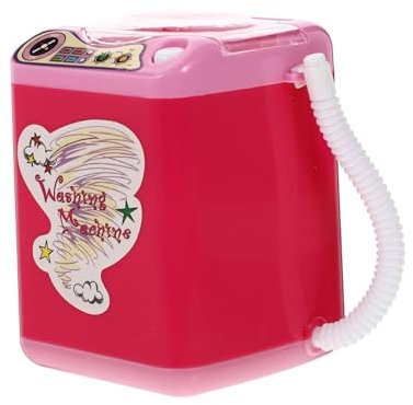 Generisch 1Stk Mini-Waschmaschine Schminkschwammreiniger Waschmaschinenreiniger Make-up Pinsel kinderspielzeug Waschmaschine Puff-Waschmaschine spielerisch Waschmaschine Plastik Rosa