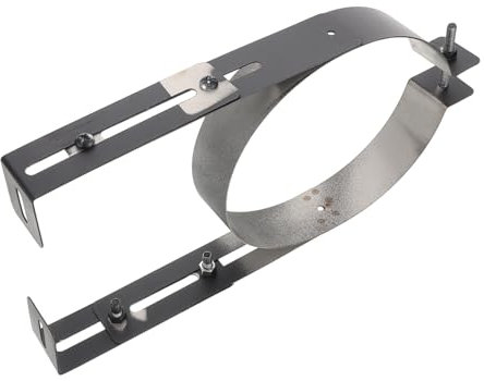 Mipcase Adjustable Tube Clamp Bracket for Chimney Pipe Metal Pipe Clamp Wall Mount Air Leak Prevention