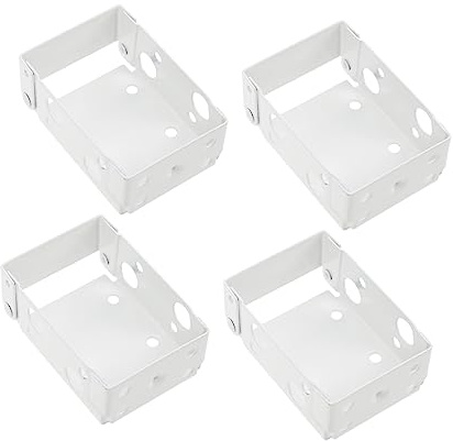 KOCKSHION 4pcs White Roller Blind Fittings Curtain Side Mounting Brackets Blinds Installation Accessories Replacement Parts for Window Shades