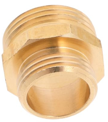 NOLITOY Adaptador Reductor de Latón Macho Macho para Mangueras de Jardín y Tuberías Conector Resistente para Reparación y Conexión de Agua