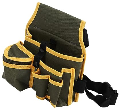 LUJIAXI Toolkit Canvas Tool Belt Apron Buckle Carpenter Construction Work Apron Tool Storage Belt Barber Garden Tool