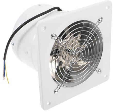 Ipetboom Stainless Steel Exhaust Fan Window-mounted Ventilation for Kitchen Bathroom Office with Powerful Odor Removal and Easy Installation