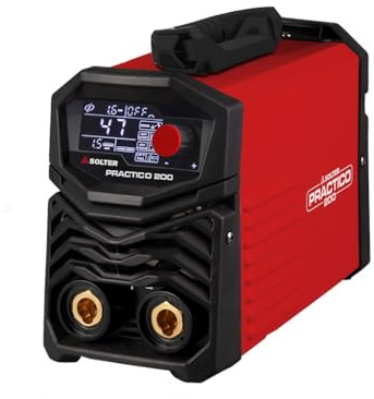Solter PRACTICO 200 LD – Inverter de Soldadura Profesional MMA/LIFT TIG 200A | Función Pulsada | 230V | Electrodos Ø2,5-4mm | Compacto, Seguro y Potente | Ciclo 30% a 200A