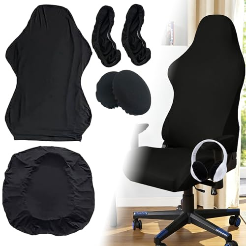 6 Uds Funda Silla Gaming Seda Leche Elástica Antideslizante Ajustable