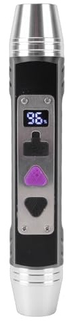 SENECESLI Linterna de Piedras Preciosas con Fuente de Luz Dual, Antorcha de Identificación de Jade Recargable por USB para Evaluaciones de Joyas, Coleccionables Antiguos, 6.10 X 0.71 Pulgadas, Luz