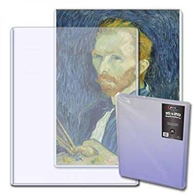 BCW 16x20 Topload Holder (10 Pack) | Rigid Plastic Toploaders for 16x20 Photos, Posters & Art Prints | Archival-Safe Clear Protectors | Short-Side Open | 16x20 Print Protection & Display