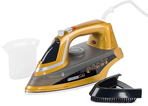 Phoenix Gold Iron with Built-In Steam Generator & Ceramic Sole Plate Easy & Safe
