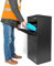 SMART PARCEL BOX Paketbox draußen, Standbriefkasten mit Paketfach, Paketbriefkasten XXL, große Postbox für Pakete Outdoor, Paketkasten Entnahme hinten & vorne, rostfrei, verzinkter Stahl, schwarz