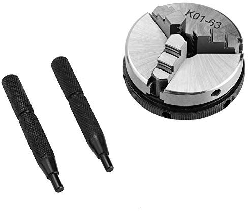 FTVOGUE Scroll Chuck, 3 Backenfutter Drehbank 63mm 2,5 Zoll Drehfutter Mini Holzbearbeitung Backenfutter