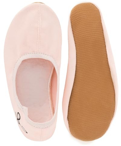 Siegertreppchen® Chaussures de Danse 33 Rose - Chaussures Ballerines Classiques pour Le Yoga, la Gymnastique, Le Jazz pour Enfants et Adultes