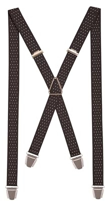 PIERROT Skinny Suspenders for Men with Very Strong Clips - One Size Adjustable and Elastic Mens Braces - Thin Heavy Duty Suspenders for Men Trousers