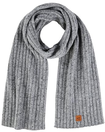 camel active Herren Dicker Strickschal aus einem Wollmix