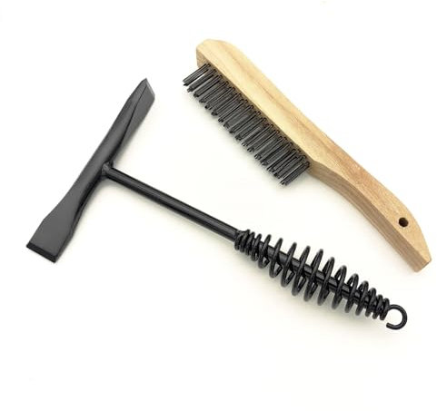 VASTOOLS Welding Chipping Hammer with Coil Spring Handle,10.5,Cross Chisel and Vertical Chisel