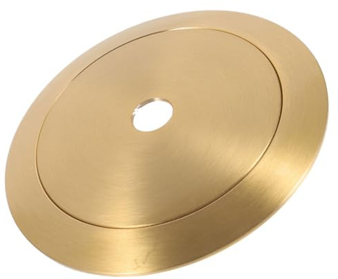 Cabilock Brass Lampshade Retaining Ring Set, 60mm Glass Lamp Shade Holder Collar, Metal Light Socket Shade Ring Replacement for Lamp Fittings – 3pcs Pack for Light Fixture Parts