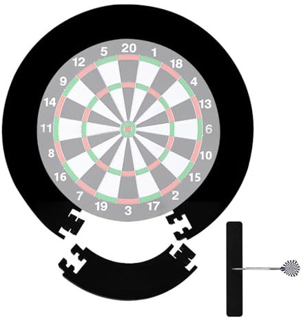 Dartscheibe Schutzring, Ø45 cm Surround Dartscheibe, 2,5cm Dick Dart Surround, Dart Wandschutz, Dartring, Dartboard Surround, Dartscheiben Umrandung Verhindert Schäden an Wänden & Dartspitzen