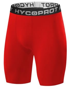HYCOPROT Mallas Cortos Running Hombre, Pantalones Cortos de Gimnasio Transpirable y Secado Rápido, Compresión Básica Hombre Cortas para Correr