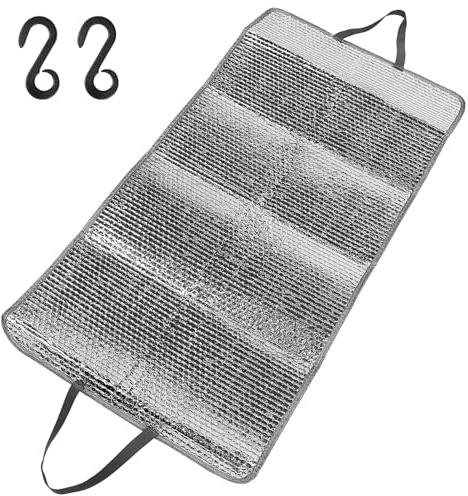 Housse pour Unité de Fenêtre en Film Aluminium Argenté, Protection | Vacances, Couvercle pour Unité Extérieure, Isolation des Climatiseurs de Fenêtre, Store, L'unité Couvre