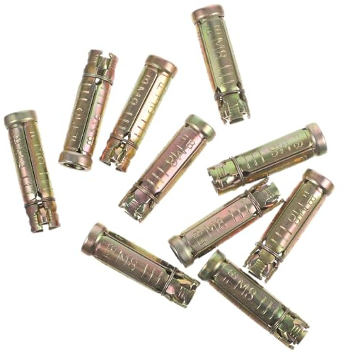 PAMINGONO Stahl Spreizdübel M8 X 50mm 10 Stück für Beton Vollziegel und Massive Betonankeranwendungen