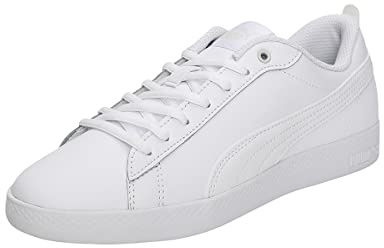 PUMA Smash Wns V2 L, Sneaker Donna, Bianco (Puma White Puma White), 36 EU