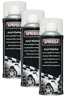 3X KWASNY 300 917 Auto-K SPRAILA 2-Schicht-Klarlack 500ml