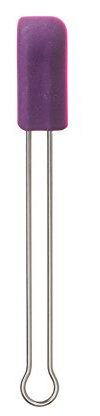 Kochblume Teigschaber S | Premium-Silikon | Hitzebeständig | Spülmaschinenfest | 20cm | Farbe: lila