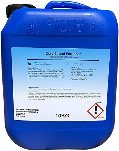 Eiweiß- und Fettlöser 10l Spezial Fettlöser Öl Ruß Nikotinentferner Allzweckreiniger - Poolreiniger - Fussbodenreiniger