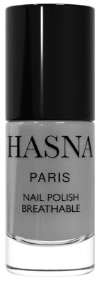 HASNA PARIS - Nagellack Halal - Éco-Responsable - Glanz und langanhaltend - einfach eine Applikation - 6ml (PERLGRAU)