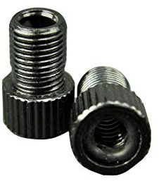 GreVeloro Ventiladapter Set Fahrrad Auto Auswechseladapter Ventil-Adapter 5 Farben zur Auswahl mit Gummi Dichtung Dunlopventil Blitzventil SV-Ventil Rennrad-Ventil Sclaverand 2er Set
