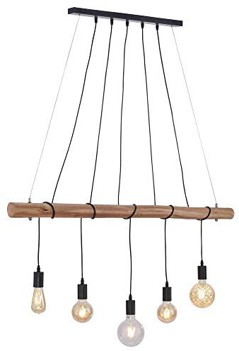 Vintage Pendel Decken Leuchte Holz Balken Hänge Lampe Wohn Zimmer Strahler Leuchten Direkt 15515-18