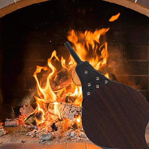 Eternitry Blasebalg Hölzerner Kamin Balg-manuelles Luftgebläse Aus Kamingebläse Handgebläse Kaminzubehör Gebläse Grillwerkzeug Für Grill Kamin Grillgebläse Mit Lederband- Respectable