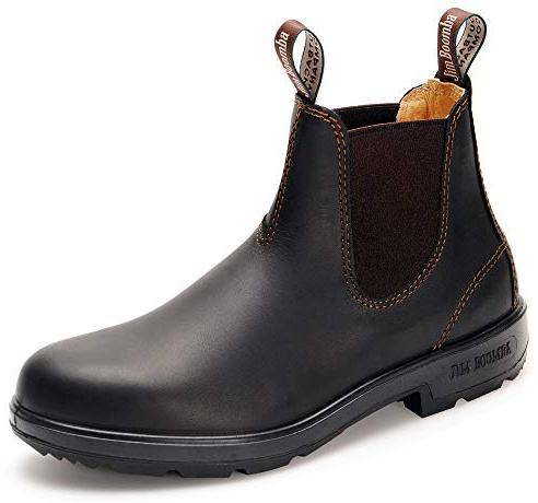 Jim Boomba Country Slip On Chelsea Boots - Australian Style - Unisex Boots (Dark Brown, 9.5)
