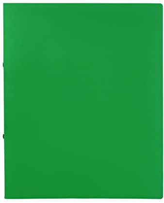 Idena 10434 - Ringbuch im Format DIN A4, 2-Ring-Mechanik mit 16 mm Durchmesser, 20 mm Rückenbreite, grün, 1 Stück