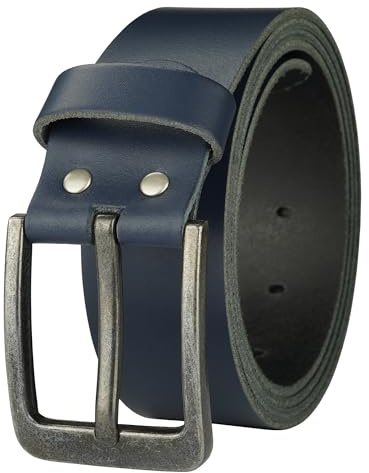 Manza Gürtel Ledergürtel Damen Herren 4cm breit echtes Leder Handgemacht Jeansgürtel Rindleder MADE IN GERMANY NEU #4M520