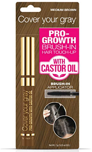 Cover Your Gray Pro-Growth Hair Touch-up with Castor Oil - Medium Brown
