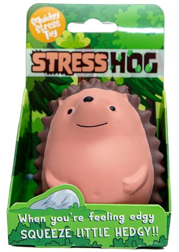 Boxer Gifts Stress Hog Stress Toys | Unique Stress Balls For Adults & Teenagers - Helps With Anxiety Relief - Office Desk Toy | Fun Cute Hedgehog Gifts & Joke Secret Santa For Colleagues