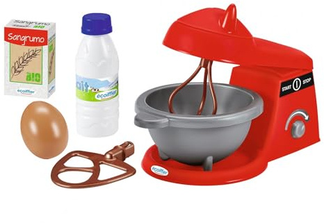 Jouets Ecoiffier - 918 - Robot Pâtissier 100% Chef - Petit Électroménager avec accessoires - Jeu d'imitation - Dès 18 mois - Fabriqué en France