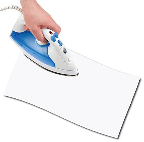 USIT, 1 Stück Baumwolle Reparatur Flicken Thermoadhäsiv Patch, 48x11,5 cm, Leicht und Widerstandsfähig, Weiß