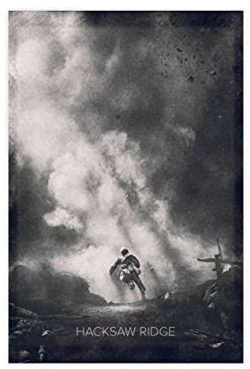 HDTS Movie Hacksaw Ridge Canvas Poster Bedroom Decor Sports Landscape Office Room Decor Gift Unframe: 16x24inch(40x60cm)