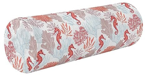 linqin Botanical Sea Life Kniekissen für Beine Nackenrolle Kissen für Bett Lange Runde Kissen für Bett Runde Schaumstoffkissen Lendenwirbelstütze für