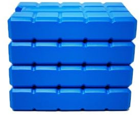 ZiVie® Kühlakku Set mit 4 Kühlpads (400ml) klein & flach | schnell gefrierende Kühlakkus für über 12 Stunden Kühlung | Kühlpack für Kühltasche & Kühlbox | Maximale Frische und Kälte