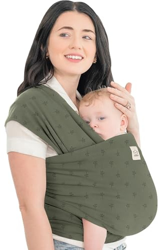 KeaBabies Baby Wrap Carrier - Tutto in 1 Original Baby Carrier Fascia da Neonato a Bambino, Facile da Indossare, Legatura Senza Mani, Leggero, Impacchi per Bambini Traspiranti (Forest Berries)