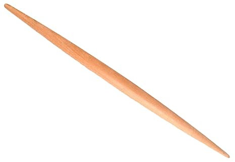 CIYODO Wooden Rolling Pin Baking Tool 58cm Length 2.8cm Diameter Natural Wood Pastry Roller for Home Cooking for Dough Fondant and Noodle Preparation