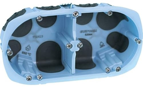 Lot de 10 Boîtes d'Encastrement Double Air'Metic 67 P40, Étanchéité et Isolation Optimales, pour Installation Électrique, Cloisons Sèches et Bâtiment, Haute Qualité & Norme NF
