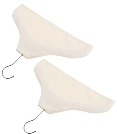 Luxshiny 2pcs Hanger Covers Non Slip Design Breathable Clothing Protectors for Suits Dresses Jackets Versatile Garment Storage for Men Women