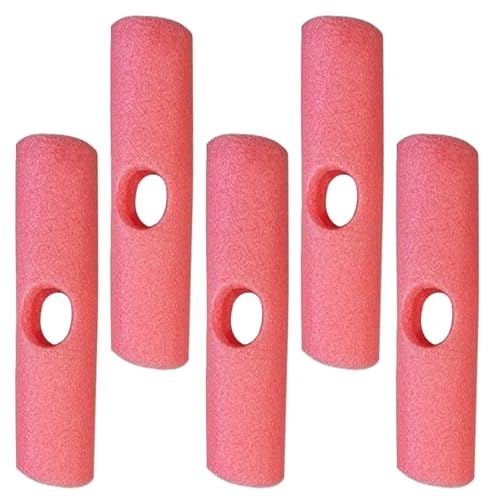 Schwimmhilfe für Kinder – Poolnudel hohl | Schwimmnudel für Erwachsene und Kinder | Schwimmbad-Woggle Nudel | Poolnudel | Schwimmnudel schwimmender Anschluss – 5 Stück Pool-Schaumstoffnudeln, Sport u