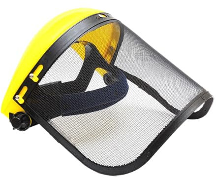 Face Shield Visor - Strimmer Face Shield, Adjustable Safety Mask with Wire Visor & Hard Helmet Adapter, Full Face Protection for Gardening, Forestry, Logging, Trimming and